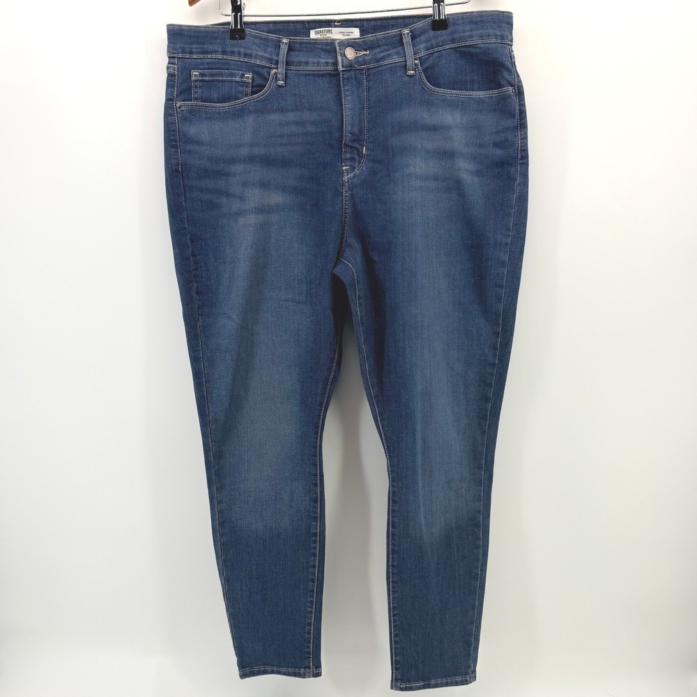 Signature Gold by Levi Strauss Totally Shaping Skinny Jeans Blue 18S W34 L28